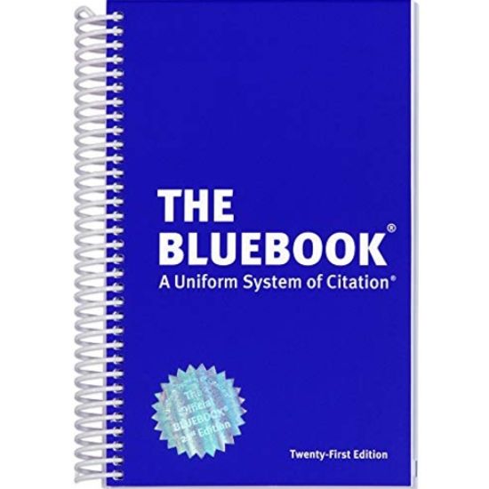Picture of HARVARD LAW BLUE BOOK 21ST EDITION