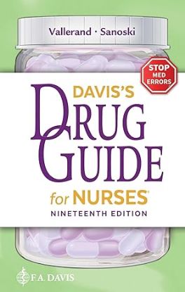 Picture of DAVIS's DRUG GUIDE FOR NURSES, 19e.