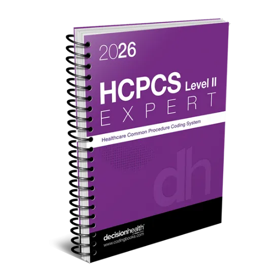 Picture of MCCG 222/262 - HCPCS II, EXPERT, 2026